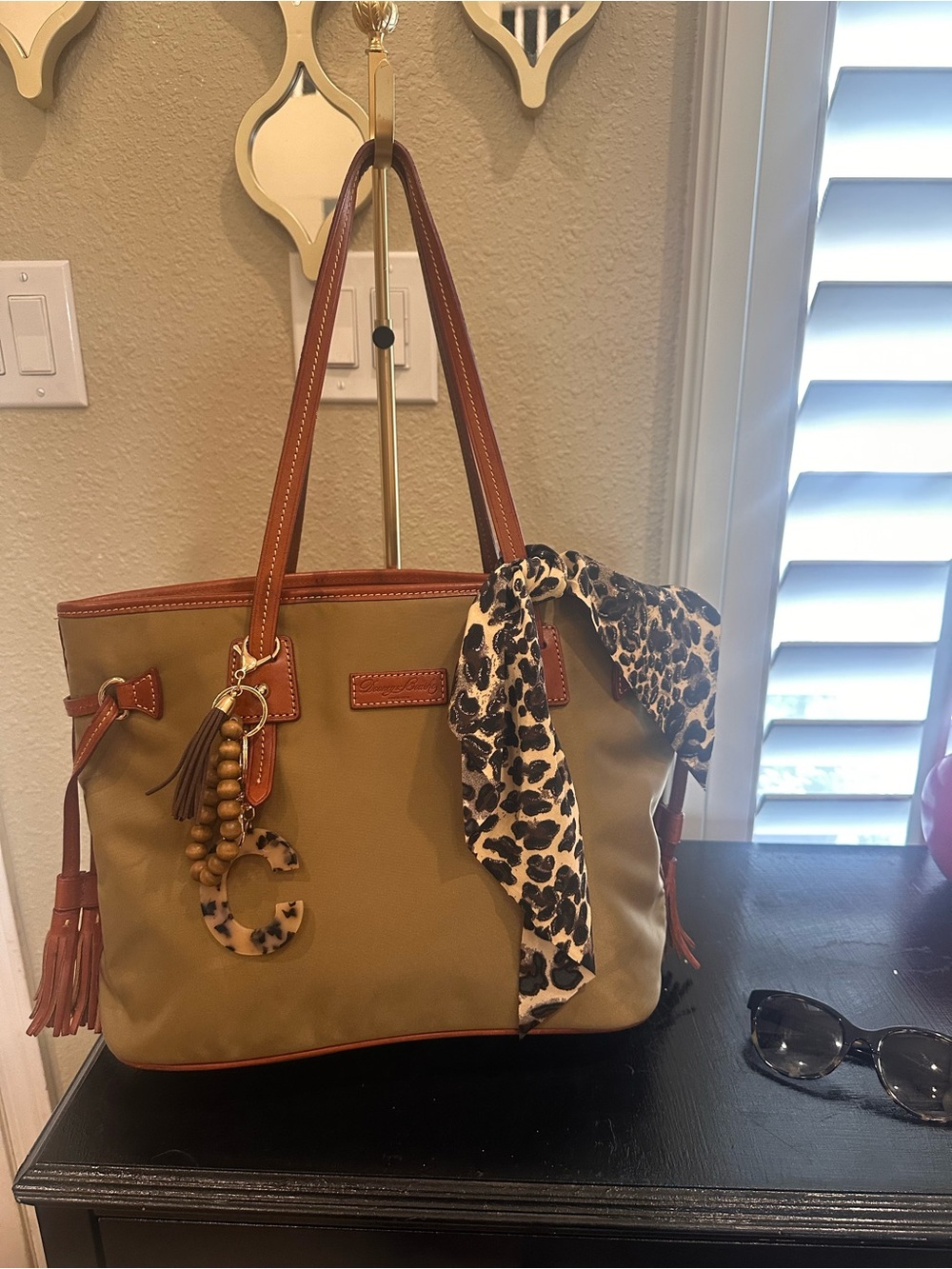 Dooney and Burke Women’s Tan nylon Tote Bag